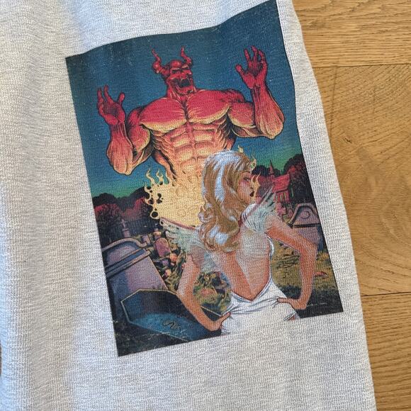 Boys Lie Sweatpants Hatchet Cemetery Size L Gray - Picture 2 of 4